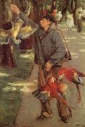 Max Liebermann Man with Parrots oil on canvas